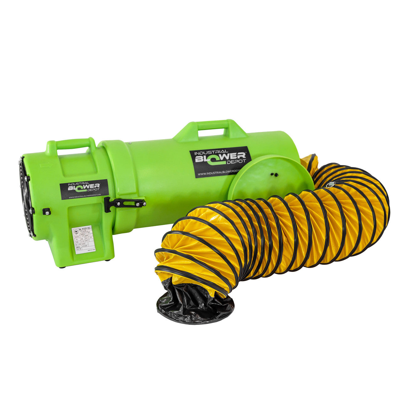 Industrial Plastic Blower Kit with 15' Ducting – Industrial Blower Depot