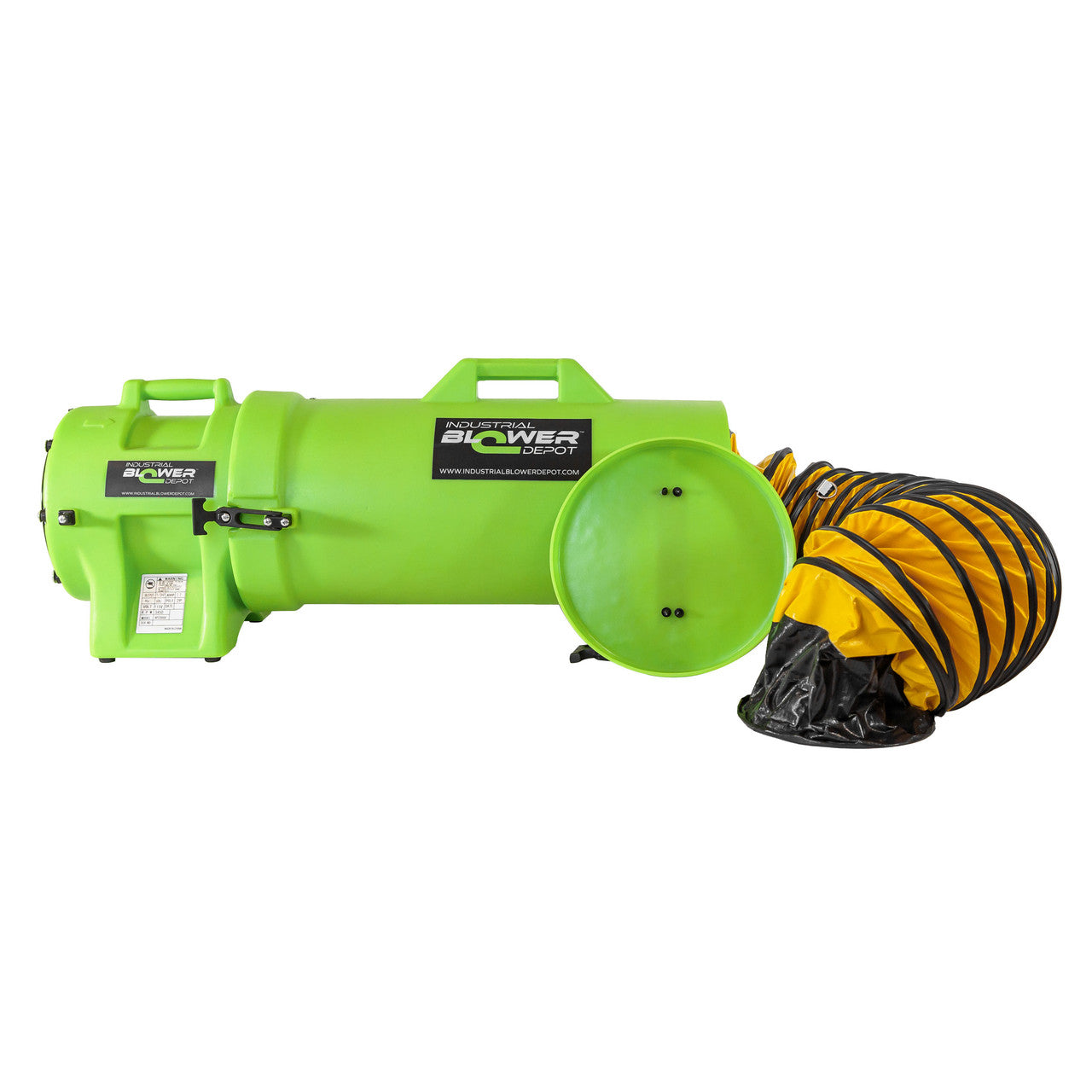 Industrial Plastic Blower Kit with 15' Ducting